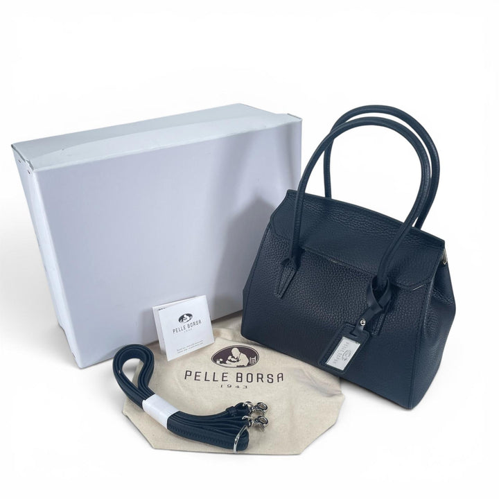 未使用品▲PELLE BORSA ペレボルサ レネット カウレザー 2WAY ショルダーバッグ ハンドバッグ 日本製 正規品 レディース 保存袋付き