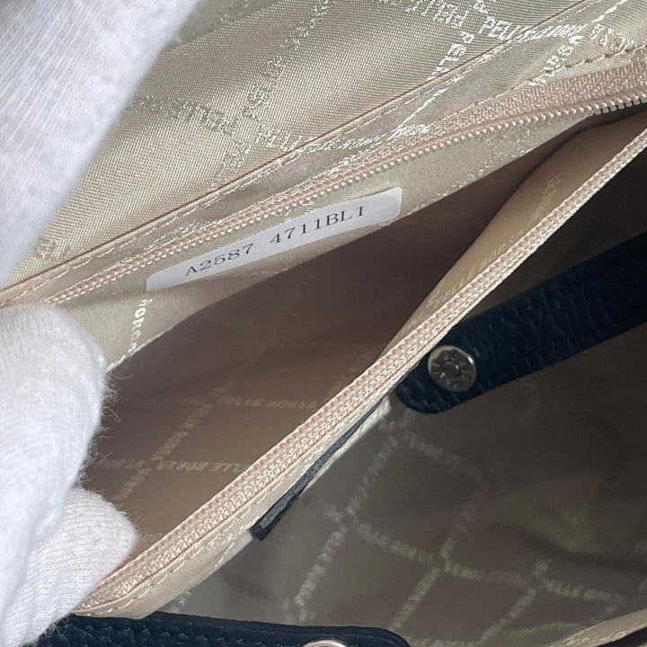 未使用品▲PELLE BORSA ペレボルサ レネット カウレザー 2WAY ショルダーバッグ ハンドバッグ 日本製 正規品 レディース 保存袋付き