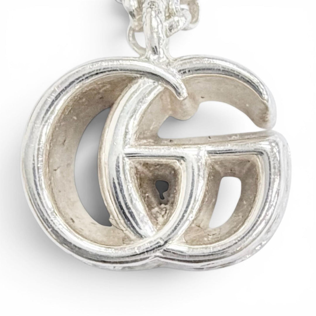 極美品△GUCCI グッチ 770724 ダブルG ネックレス 925 アクセサリー シルバー 重量5.4g レディース 箱・保存袋付き