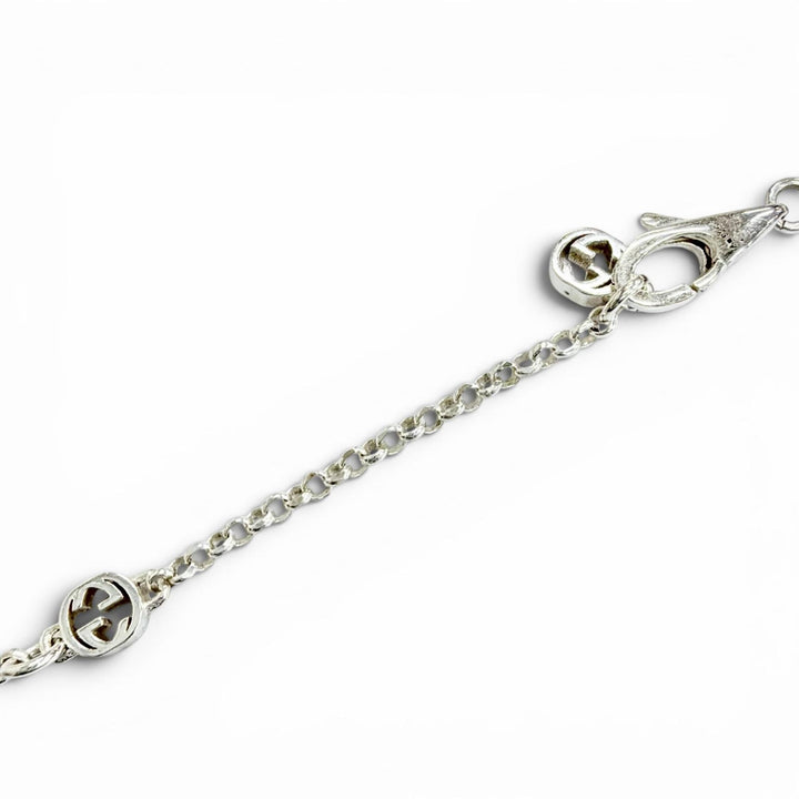極美品△GUCCI グッチ 770724 ダブルG ネックレス 925 アクセサリー シルバー 重量5.4g レディース 箱・保存袋付き
