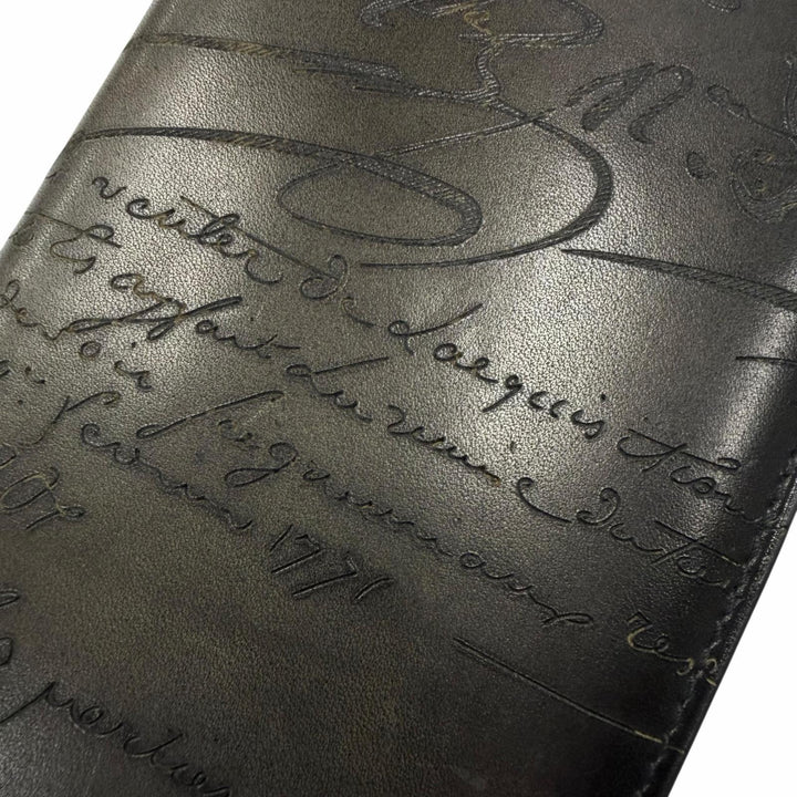 極美品□BERLUTI ベルルッティ 2024年製 エスパス フラップ ロングウォレット ヴェネチアレザー カリグラフィ イタリア製 定価178200円