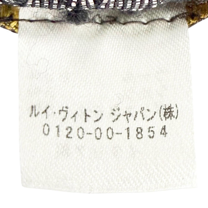 美品△LOUIS VUITTON ルイヴィトン M75833 エシャルプ ロゴマニア シャイン ウール シルク マフラー ブラック イタリア製 正規品 箱付き