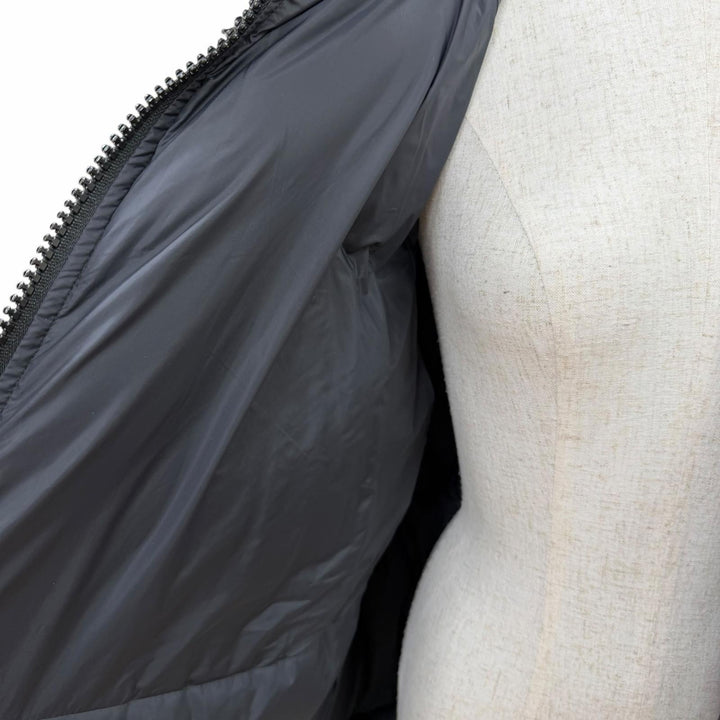 極美品☆NIKE Sacai ナイキ サカイ CT3267-010 WOMENS PARKA フェイクファー フード付 ダウンジャケット ブラック L 正規品 レディース