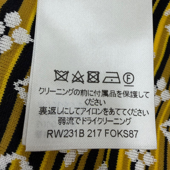 美品☆LOUIS VUITTON ルイヴィトン 23SS パイソンエフェクトモノグラムポロトップ シルク 半袖ニット ホワイト系 XS イタリア製 正規品