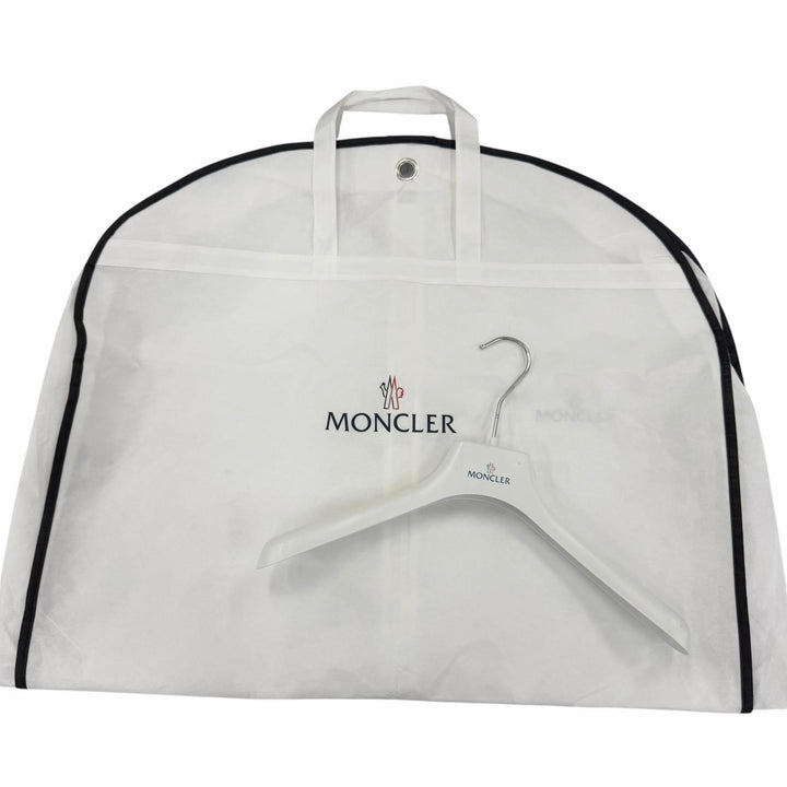 美品☆MONCLER モンクレール 20-21AW ARMOISE ロゴワッペン ファー・フード付 ダウンジャケット ブラック 2 正規品 レディース