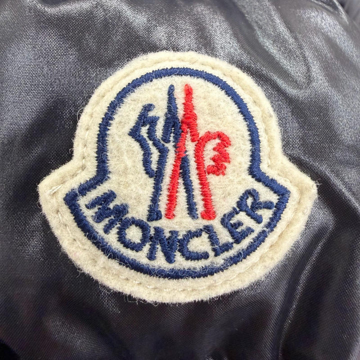 美品☆MONCLER モンクレール 20-21AW ARMOISE ロゴワッペン ファー・フード付 ダウンジャケット ブラック 2 正規品 レディース