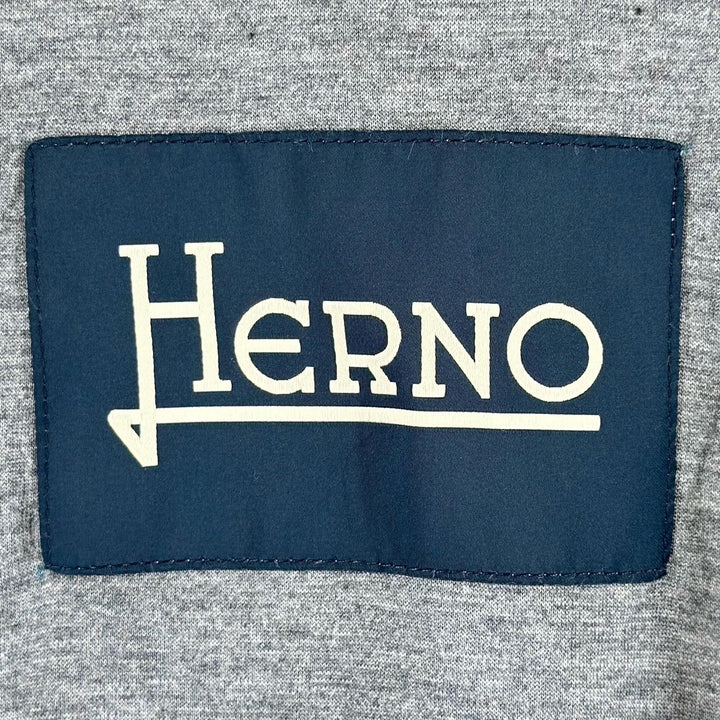 極美品▲Herno ヘルノ 24SS GI000379U スタンドカラー ダブルジップ パッカブル ナイロン ベスト グレー 46 正規品 メンズ