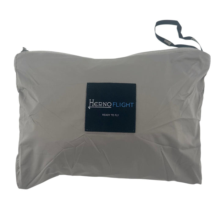 極美品▲Herno ヘルノ 24SS GI000379U スタンドカラー ダブルジップ パッカブル ナイロン ベスト グレー 46 正規品 メンズ