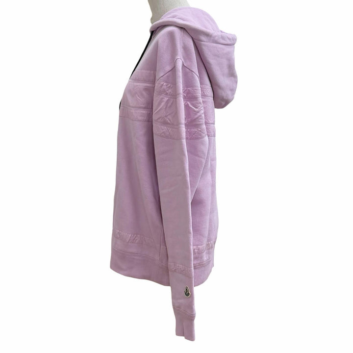 美品★モンクレールジーニアス7 ヒロシフジワラ 2022年製 H209U8G00003 コットン100% ロゴワッペン付 ZIP UP パーカー ピンク S 正規品