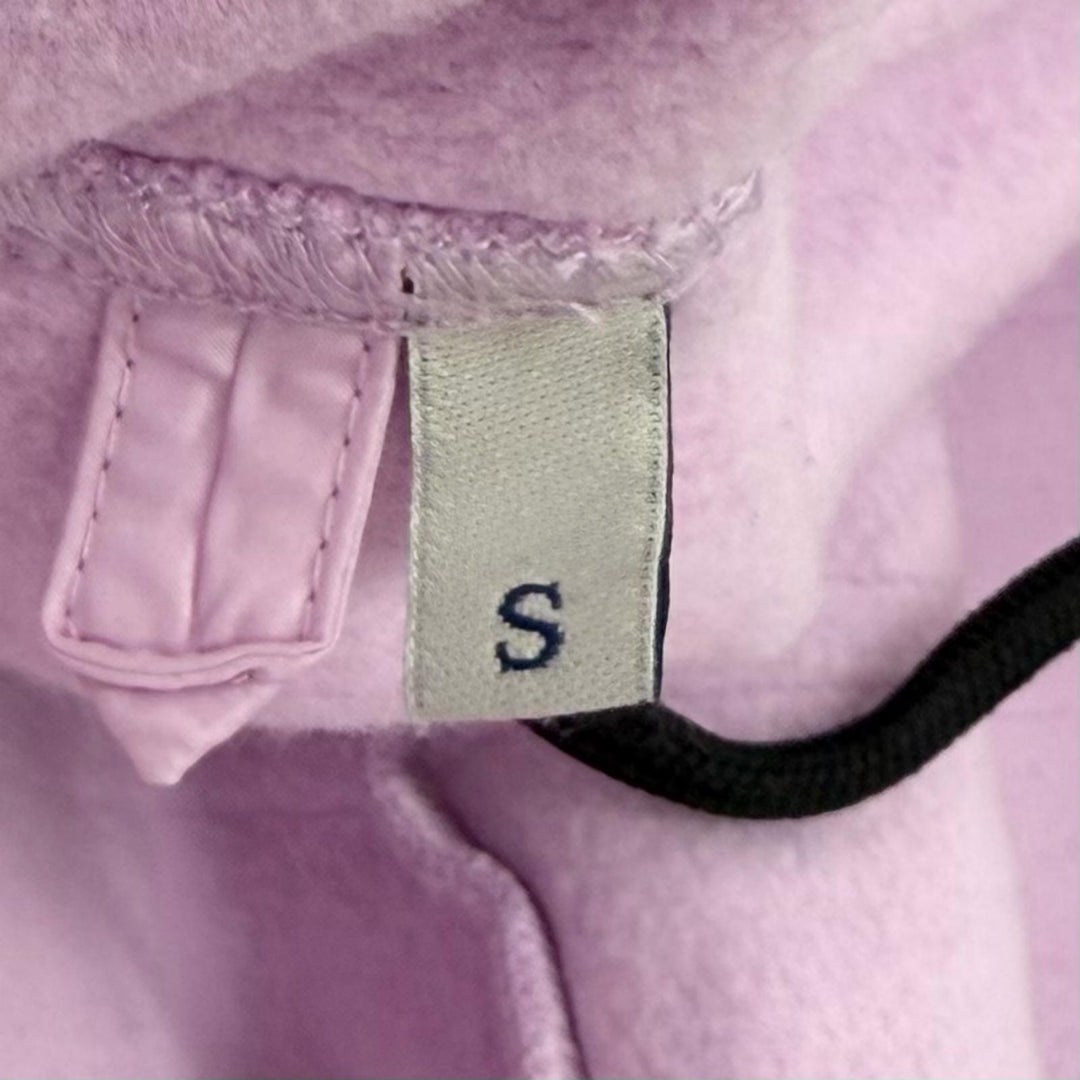 美品★モンクレールジーニアス7 ヒロシフジワラ 2022年製 H209U8G00003 コットン100% ロゴワッペン付 ZIP UP パーカー ピンク S 正規品