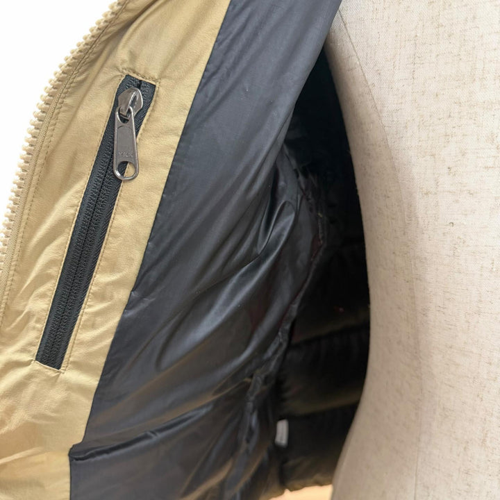 極美品□THE NORTH FACE ザ・ノースフェイス ND92215 BELAYER PARKA ポケッタブル フーデッド ダウンジャケット ケルプタン S 正規品