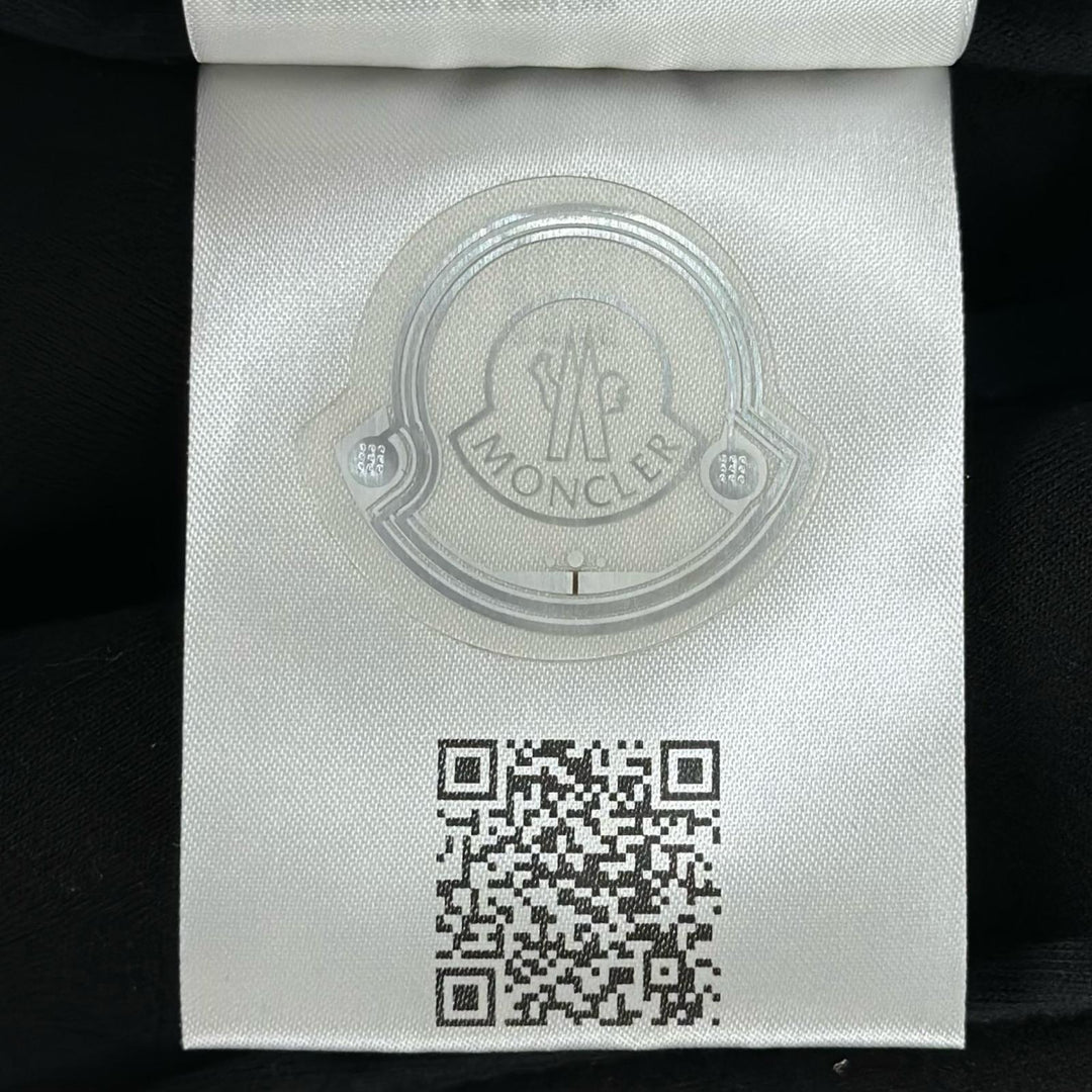 極美品▲MONCLER モンクレール 2024年製 GONNA ロゴワッペン フレアミニ スカート ブラック S イタリア製 正規品 レディース