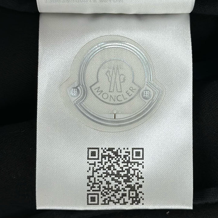 極美品▲MONCLER モンクレール 2024年製 GONNA ロゴワッペン フレアミニ スカート ブラック S イタリア製 正規品 レディース