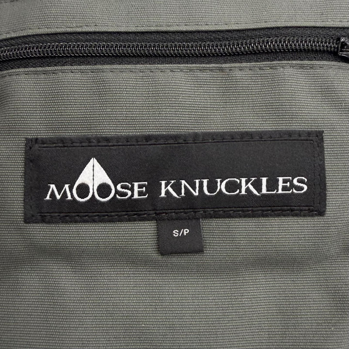 未使用品□MOOSE KNUCKLES ムースナックルズ M32MP261S Stirling Parka フーデッド ダウンジャケット カーキ系 S メンズ ハンガー付き