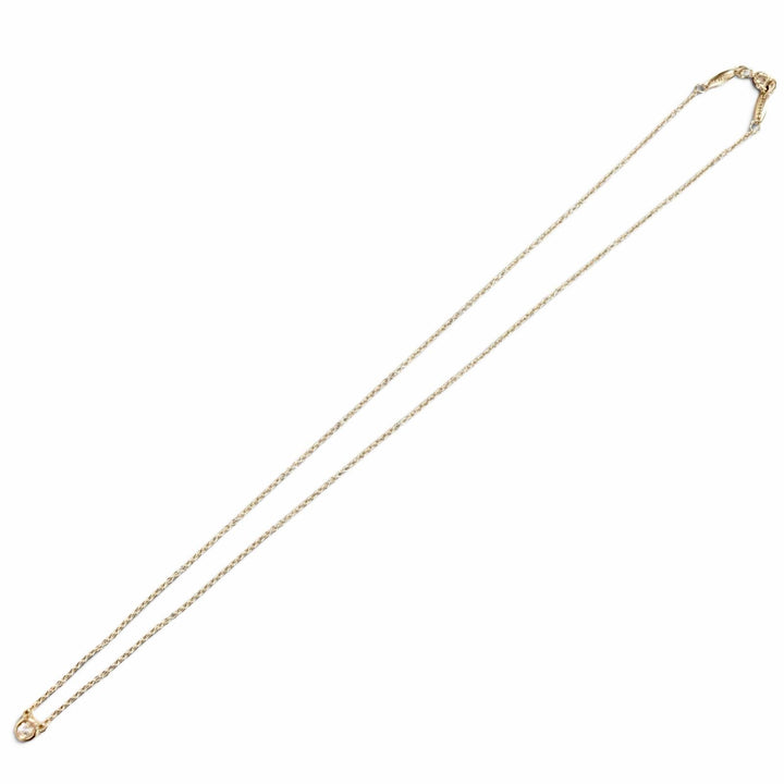 極美品△TIFFANY&amp;Co. ティファニー バイザヤード 1Pダイヤモンド 約0.14ct ネックレス 750(PG) 直径約4.6mm 22年5月購入 重量2.33g 箱付