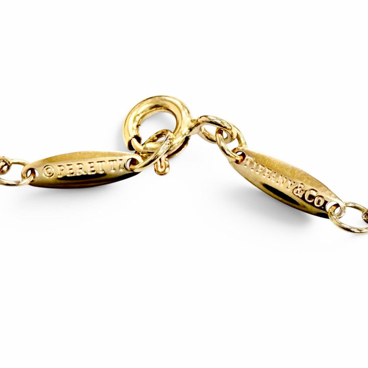 極美品△TIFFANY&amp;Co. ティファニー バイザヤード 1Pダイヤモンド 約0.14ct ネックレス 750(PG) 直径約4.6mm 22年5月購入 重量2.33g 箱付