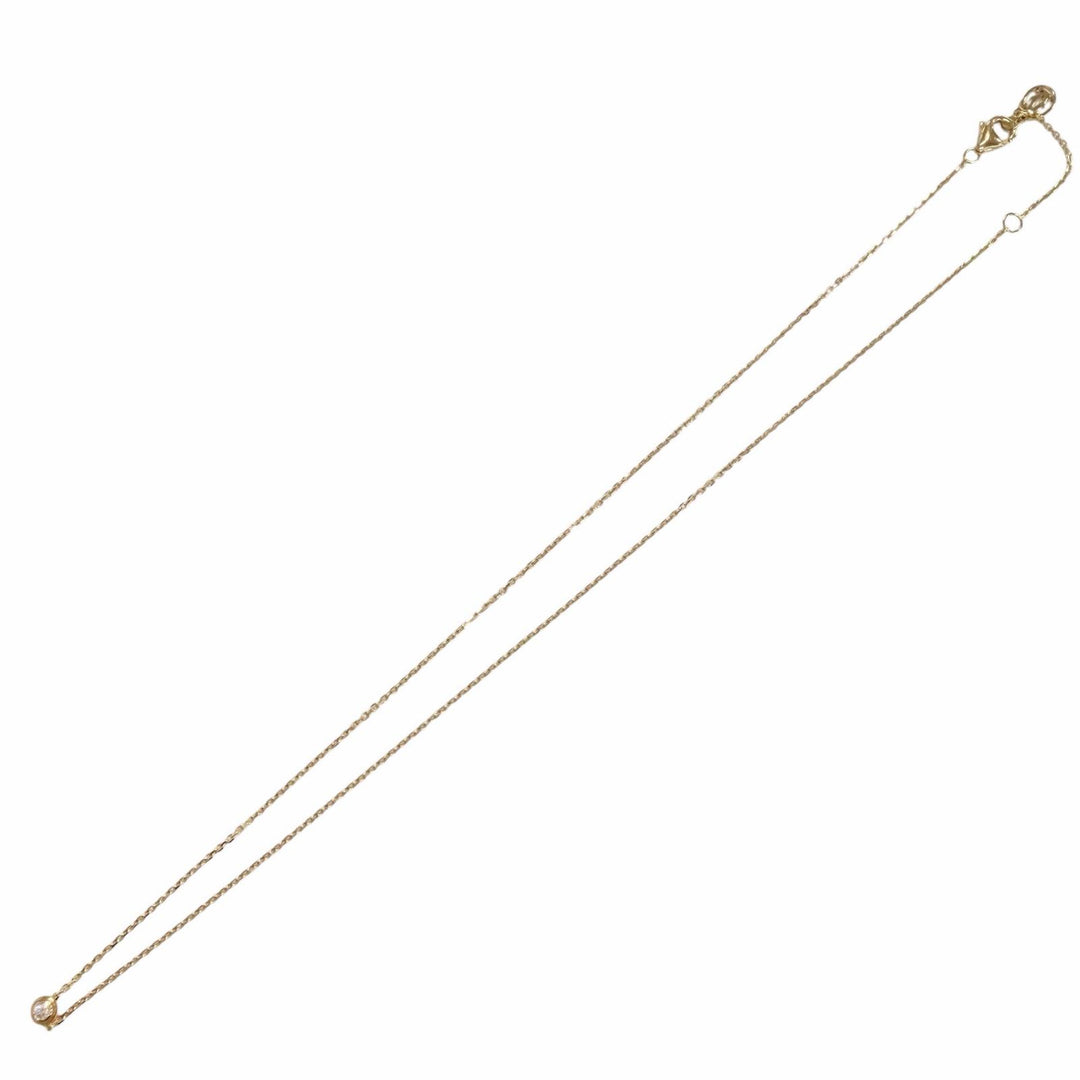 極美△Cartier カルティエ RSL390 ダムール XS ダイヤ ネックレス 750 PG ネックレス アクセサリー ピンクゴールド 重量2.11g レディース