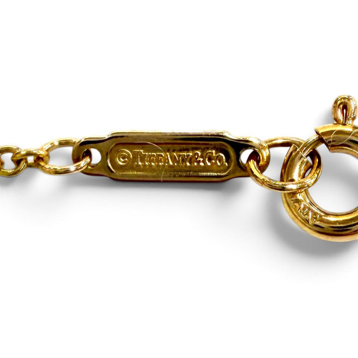 極美品★TIFFANY&amp;Co. ティファニー T TWO ダブルチェーン ブレスレット 750(PG) ピンクゴールド 重量3.86g レディース 保存袋付き
