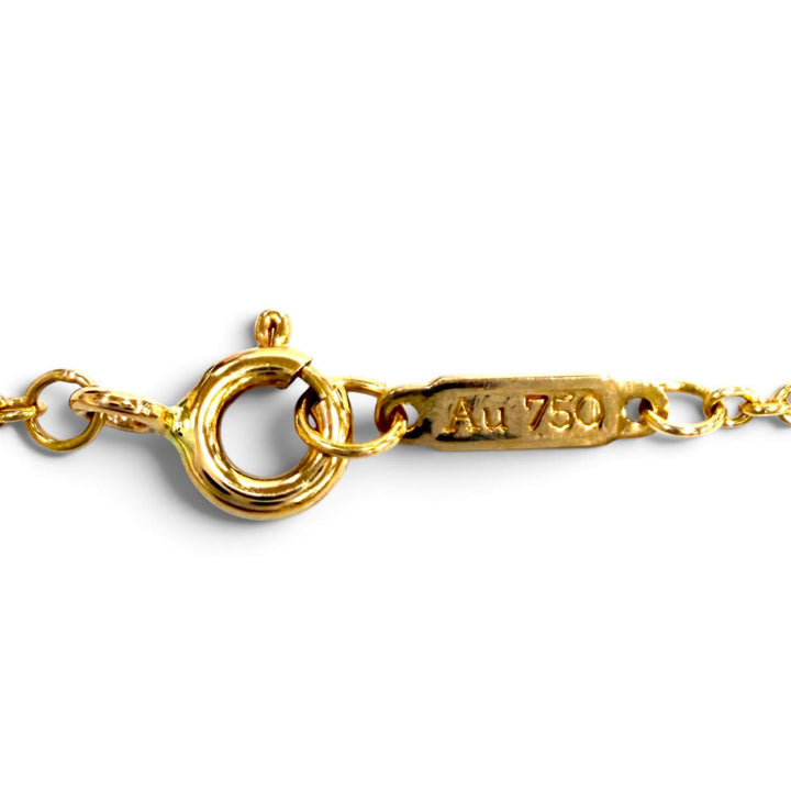 極美品★TIFFANY&amp;Co. ティファニー T TWO ダブルチェーン ブレスレット 750(PG) ピンクゴールド 重量3.86g レディース 保存袋付き