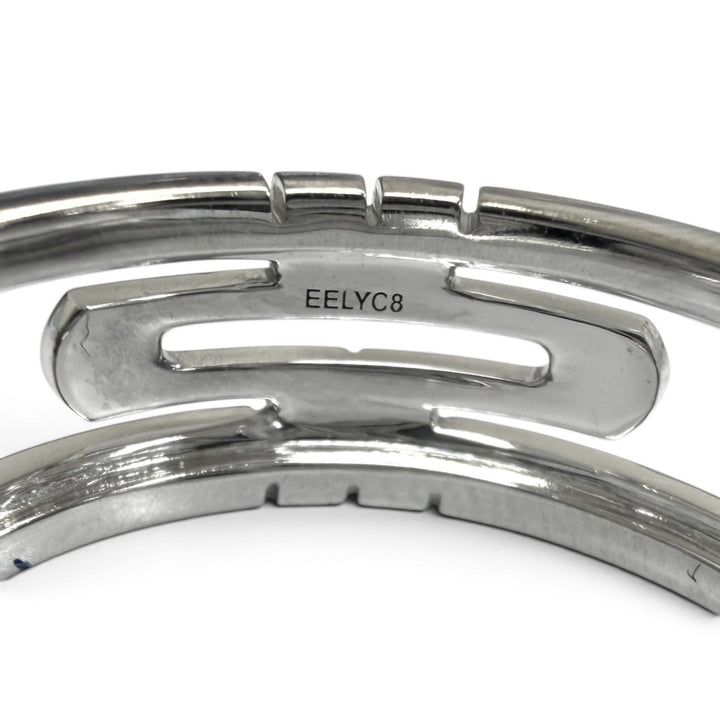 極美品□BVLGARI ブルガリ パレンテシ オープンワーク リング 750 EELYC8 指輪 ホワイトゴールド 63(JP23号) イタリア製 8.03g メンズ