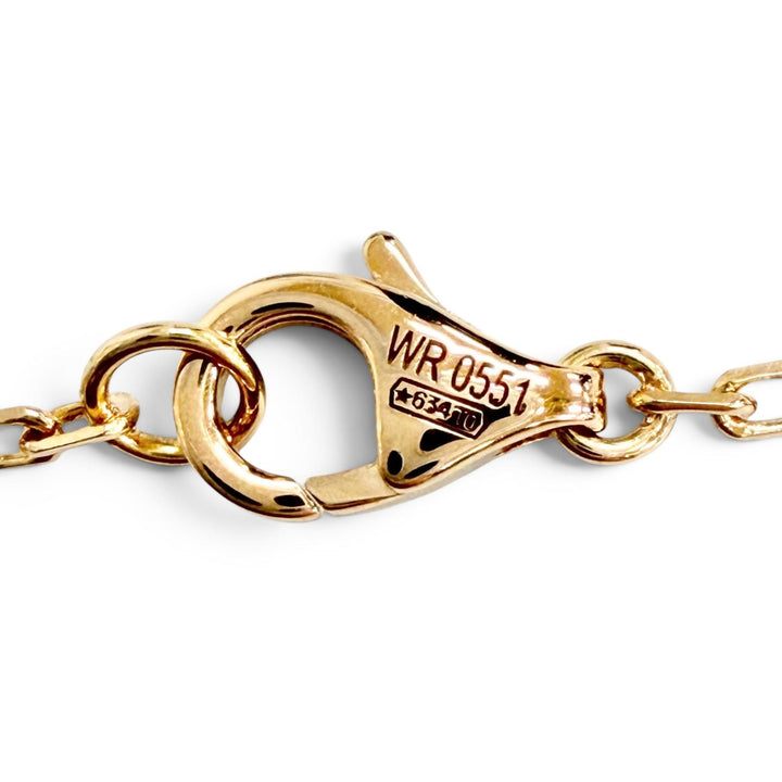 極美品△Cartier カルティエ WR0551 トリニティ ダイヤモンド5P ネックレス ミディアム 750(YG×PG×WG) ペンダント 重量9.13g レディース