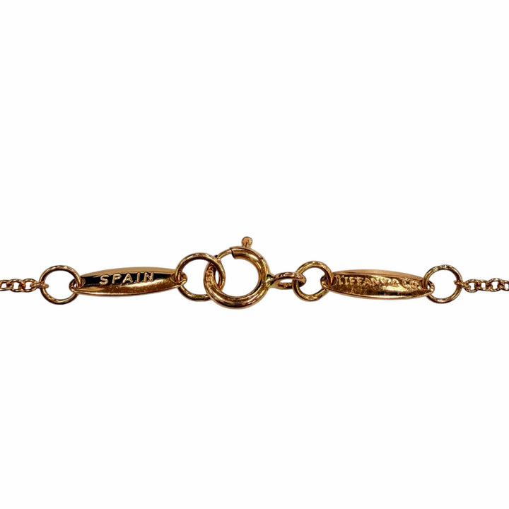 美品◇TIFFANY&amp;Co. ティファニー バイザヤード エルサペレッティ 750(PG) ダイヤ1P 約0.1ct 直径約4.55mm ブレスレット 重量1.34g