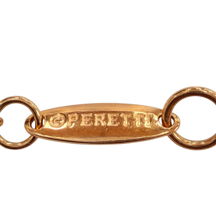 美品◇TIFFANY&amp;Co. ティファニー バイザヤード エルサペレッティ 750(PG) ダイヤ1P 約0.1ct 直径約4.55mm ブレスレット 重量1.34g