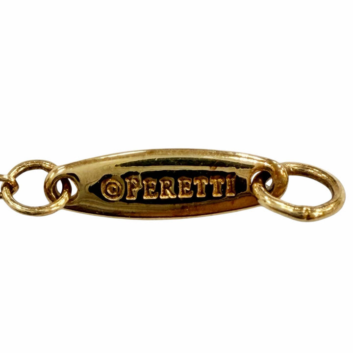 美品◇TIFFANY&amp;Co. ティファニー バイザヤード エルサペレッティ 750(YG) ダイヤ1P約0.05ct 直径約3.82mm ブレスレット 重量0.92g