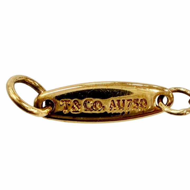 美品◇TIFFANY&amp;Co. ティファニー バイザヤード エルサペレッティ 750(YG) ダイヤ1P約0.05ct 直径約3.82mm ブレスレット 重量0.92g