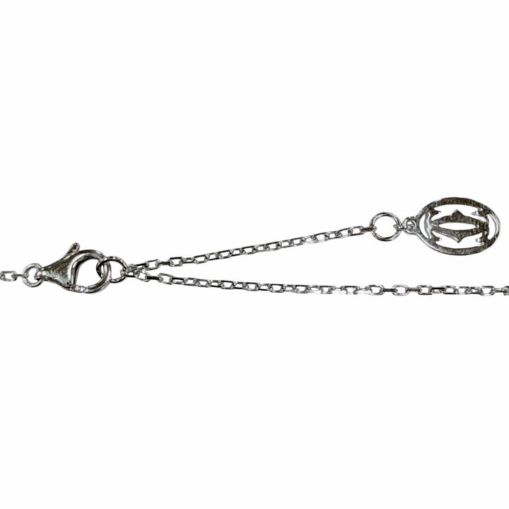 美品◇Cartier カルティエ CPC002 ダムール SM ダイヤモンド1P 750(WG) 枠直径4.3mm ネックレス ホワイトゴールド 重量2.93g レディース
