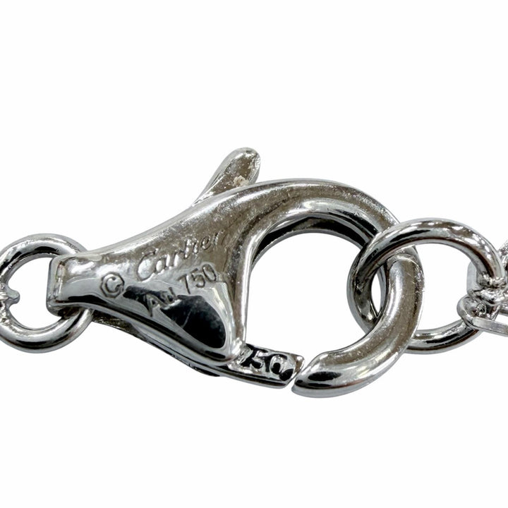 美品◇Cartier カルティエ CPC002 ダムール SM ダイヤモンド1P 750(WG) 枠直径4.3mm ネックレス ホワイトゴールド 重量2.93g レディース
