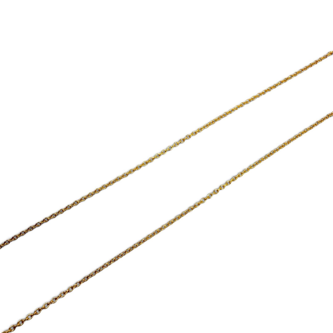 極美品☆TIFFANY&amp;Co. ティファニー エルサペレッティ オープンハート ペンダント 750(YG) ネックレス イエローゴールド 重量9.8g