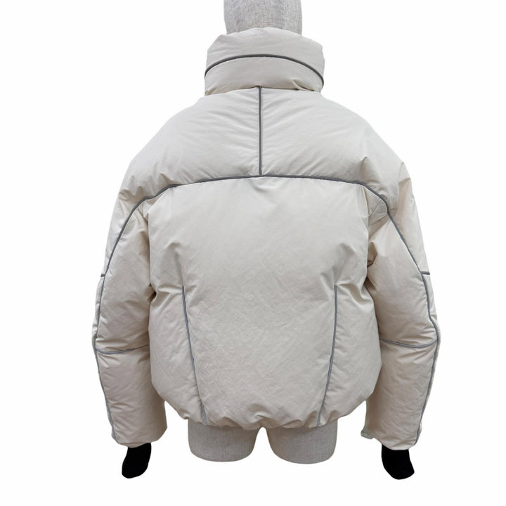 美品☆MONCLER GRENOBLE モンクレール グルノーブル 24-25AW J20981A00010 KLAIS ダウンジャケット アイボリー 1 正規品 レディース