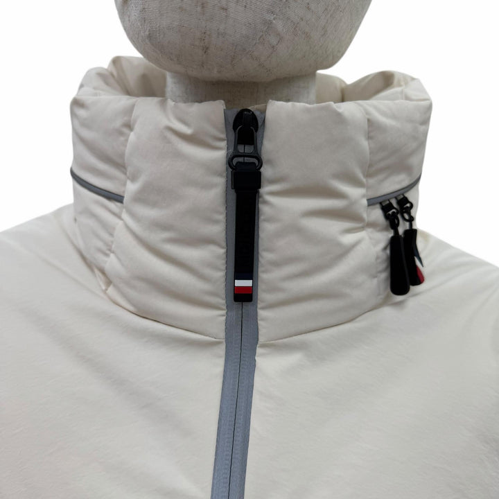 美品☆MONCLER GRENOBLE モンクレール グルノーブル 24-25AW J20981A00010 KLAIS ダウンジャケット アイボリー 1 正規品 レディース