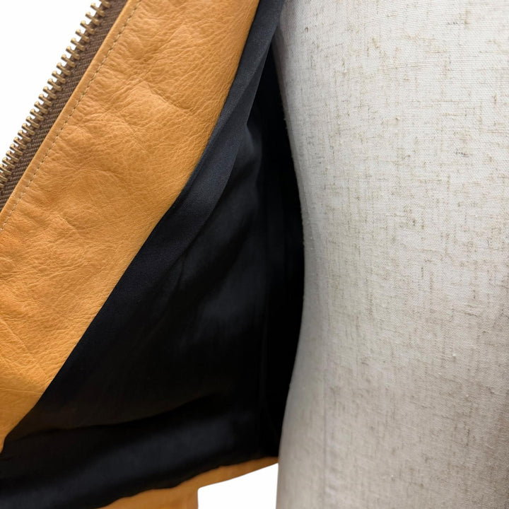 良品□JOE McCOY ジョーマッコイ MJ15011 ホースハイド 70s LEATHER JACKET シングル ライダースジャケット ライトブラウン 36 メンズ