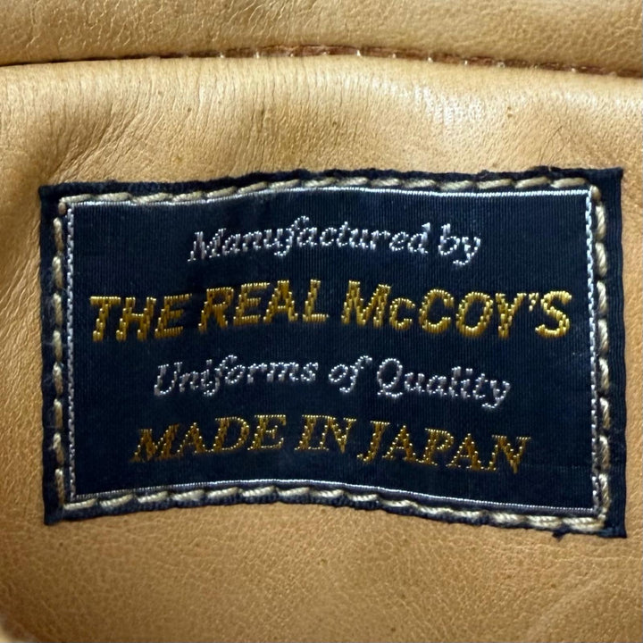 良品□JOE McCOY ジョーマッコイ MJ15011 ホースハイド 70s LEATHER JACKET シングル ライダースジャケット ライトブラウン 36 メンズ