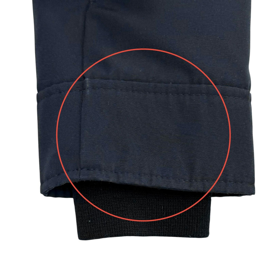 美品★CANADA GOOSE カナダグース 2300JL CHARLOTTE PARKA ファー・フード・ロゴワッペン付 ダウンジャケット ネイビー XS 正規品