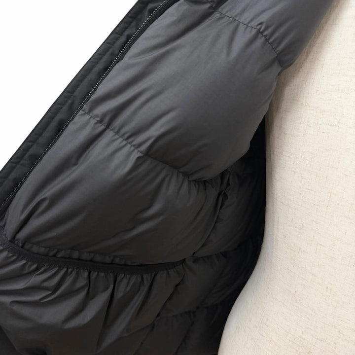 美品□THE NORTH FACE ザ・ノースフェイス ND2371N Mountain Short Down Parka パープルレーベル ナナミカ ダウンジャケット 黒 L 正規品