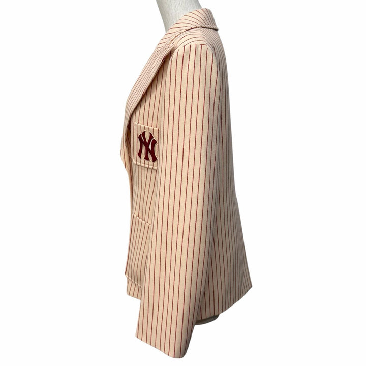 極美品★GUCCI New York Yankees グッチ ニューヨーク・ヤンキース 542267 ウール100％ インターロッキングG ジャケット 40 正規品