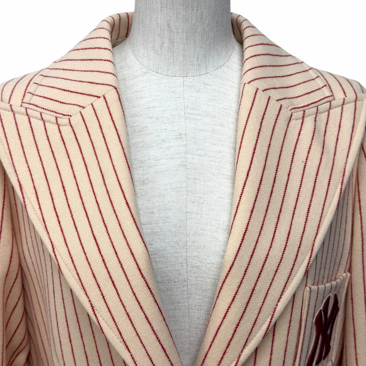 極美品★GUCCI New York Yankees グッチ ニューヨーク・ヤンキース 542267 ウール100％ インターロッキングG ジャケット 40 正規品