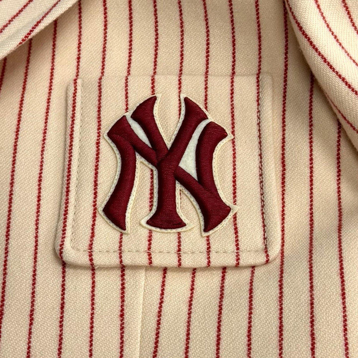 極美品★GUCCI New York Yankees グッチ ニューヨーク・ヤンキース 542267 ウール100％ インターロッキングG ジャケット 40 正規品