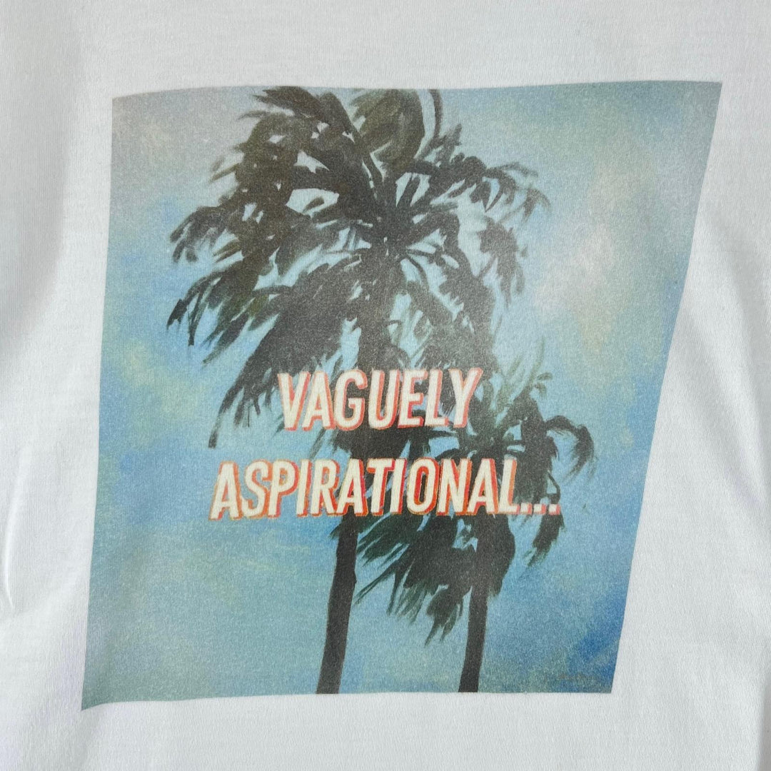 美品▲CELINE セリーヌ 20SS 2X309812I コットン100% デイヴィッドクラマー 半袖Ｔシャツ ホワイト S イタリア製 正規品 メンズ