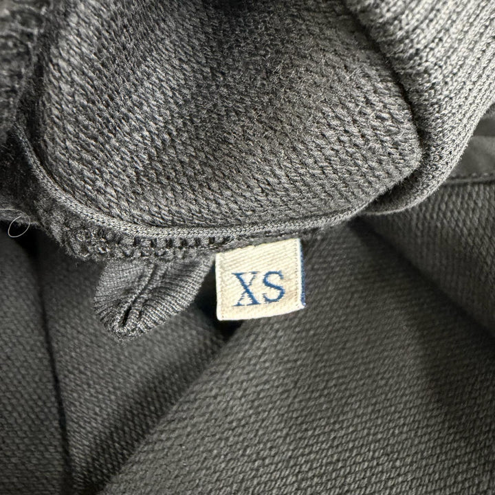 美品☆MONCLER モンクレール 2023年製 I20938I00012 VESTITO コットン ロゴワッペン付 長袖 ワンピース ブラック XS 正規品 レディース