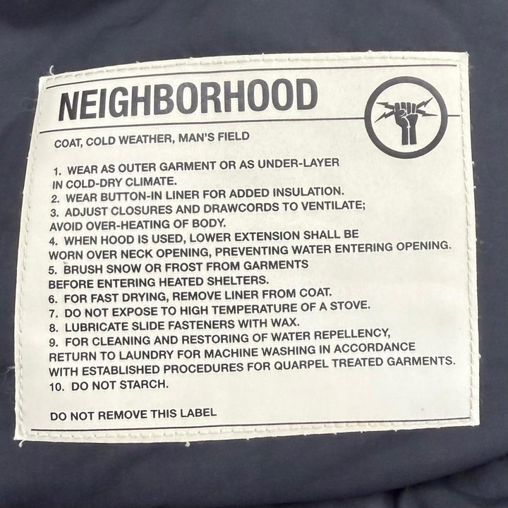 良品▼NEIGHBORHOOD ネイバーフッド TEAM.DOWN/N-JKT ワッペン付き ダブルジップアップ ダウンジャケット カーキ M 正規品 メンズ