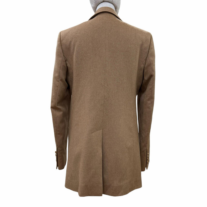 美品☆Max Mara マックスマーラ 2024年製 BLASY キャメル100％ ロゴボタン付 ジャケット キャメル 40 イタリア製 正規品 レディース