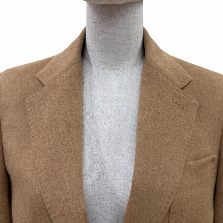美品☆Max Mara マックスマーラ 2024年製 BLASY キャメル100％ ロゴボタン付 ジャケット キャメル 40 イタリア製 正規品 レディース