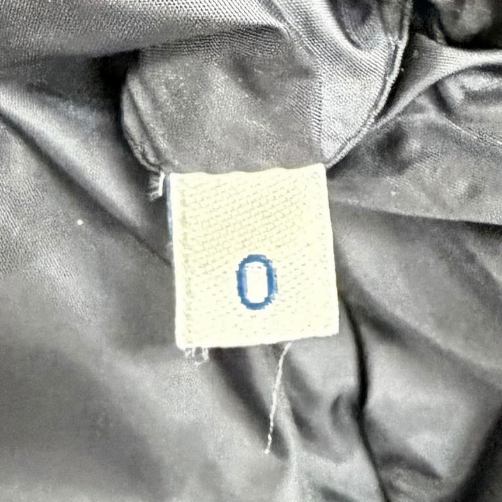 美品△MONCLER モンクレール 20-21AW F20931D52800 TIAM ロゴワッペン フード付き ロング ダウンコート ブラック 0 正規品 レディース