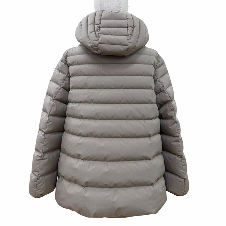 美品☆Herno ヘルノ 2023年製 PI079DL ラミナー GORE-TEX フード付 ZIP UP ダウンジャケット ダウンコート ベージュ系 46 正規品