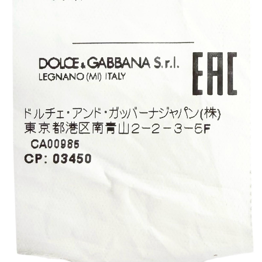 極美品△DOLCE&amp;GABBANA ドルチェ＆ガッバーナ F0D1BT フローラルプリント 裏地レオパード柄 ノーカラー キルティングコート 40 正規品