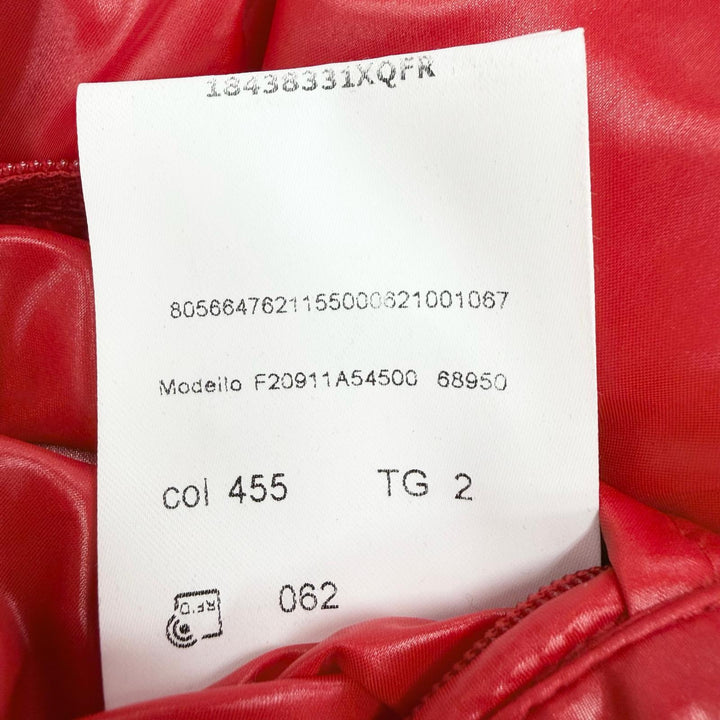 美品◇MONCLER モンクレール 20-21AW ECRINS ダブルジップ ロゴワッペン付き フーデッド ダウンジャケット レッド 2 正規品 メンズ